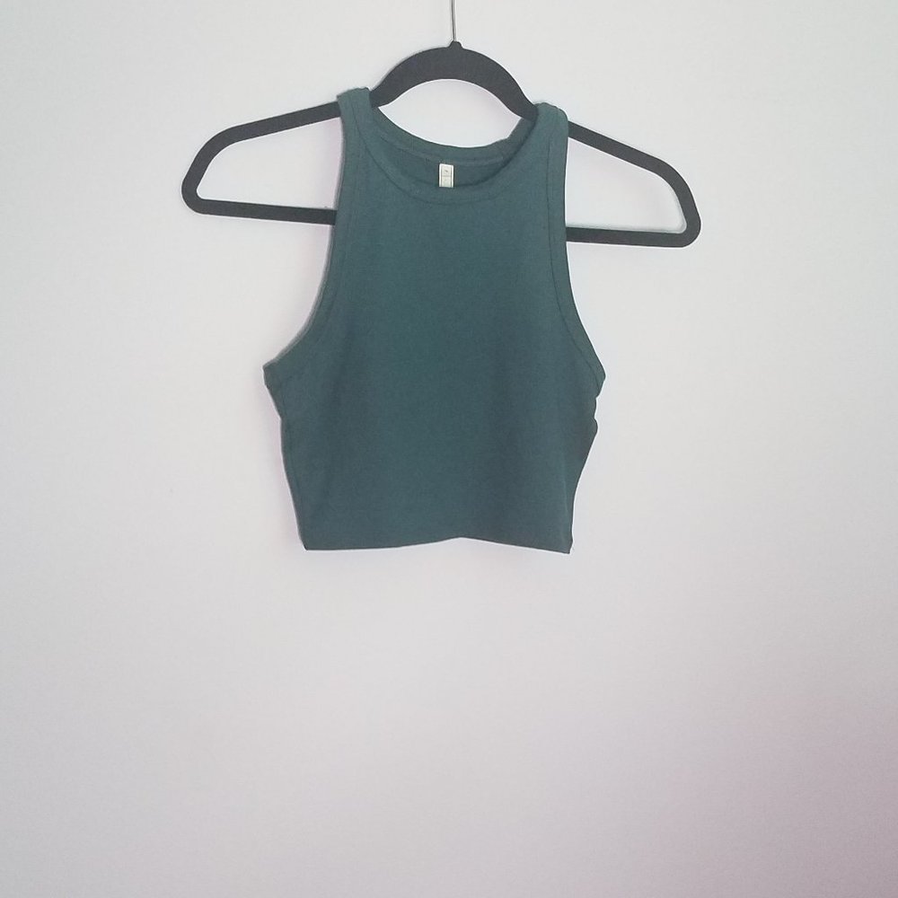 Green Crop Top